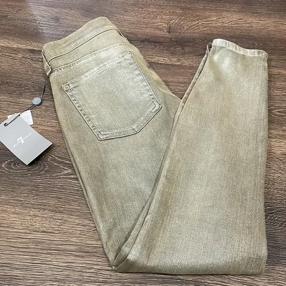 7 FOR ALL MANKIND Coated Skinny Jeans - Picture 4 of 8